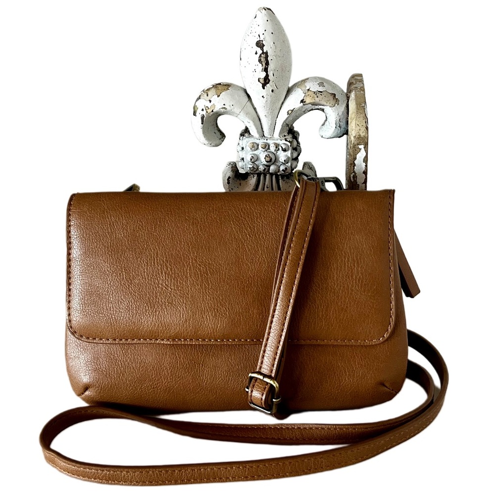 Joy Susan Vegan Leather Crossbody Shoulder Clutch Bag Minimalist Versatile